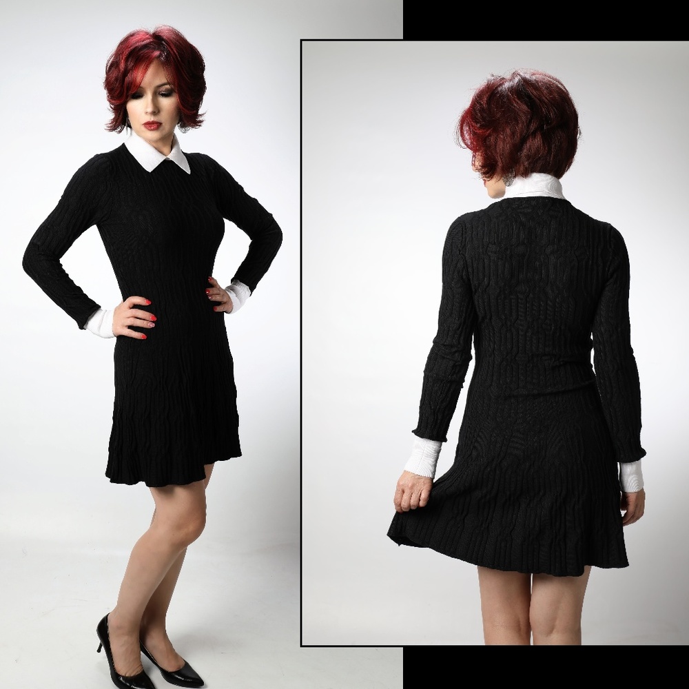 VENUS🌸 black sweater dress size XS NWOT